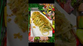 spaghetti garlic oil bottarga shorts shortvideo youtubeshorts trending fortnite pasta [upl. by Ekud282]