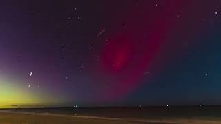 Barnegat Lights Up New Jersey with Aurora Northern Lights Rage October 10 2024 Geomagnetic Storm [upl. by Kalk]