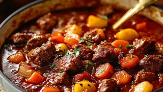 The Tastiest Beef Stew Recipe Ever Famous Hungarian Goulash Recipe Easy Beef and Potato Recipe [upl. by Abbot]