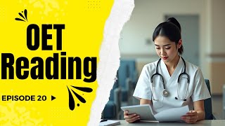 OET Reading Practice Test 20 Best material All profession  OET Answers Official [upl. by Osman]