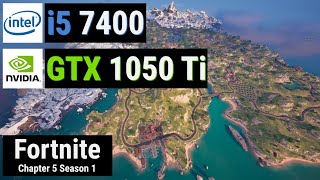 Core i5 7400  GTX 1050 Ti vs FORTNITE [upl. by Ludlow]