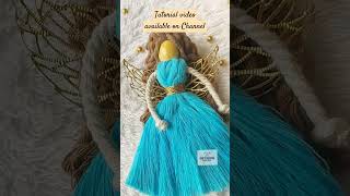 Macrame Angel Tutorial  Macrame Doll  shorts ytshorts christmas viral angel macramedoll [upl. by Colligan373]