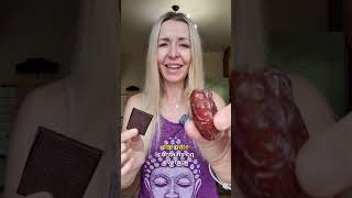 Chocolate vs Medjool Date healthyeating calories fitover45 [upl. by Idleman576]