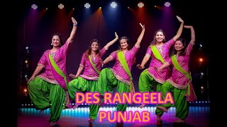 Des Rangeela  Punjab  Aakriti Dance Academy [upl. by Refeinnej]