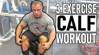 3 Exercise Calf Workout for MASS [upl. by Petersen16]