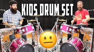 Can You Make a Kids Drum Set Sound Good rdavidr amp Stephen Taylor [upl. by Akemrehs]