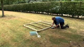 How to Build a Wooden Shed Base Easy DIY Wooden Shed Base Construction Guide from Buy Sheds Direct [upl. by Aiyot]