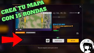 Como crear un mapa para pvp con 15 rondas en free fire✅ [upl. by Karas174]