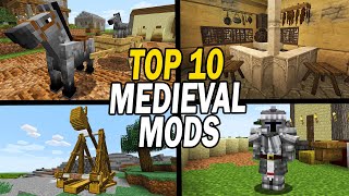 Top 10 Best Minecraft Medieval Mods [upl. by Hallock706]