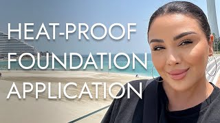 SUMMER HEAT PROOF FOUNDATION APPLICATION  NINA UBHI [upl. by Dnalkrik257]