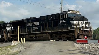 NS 3644 leads 288 in Wytheville VA ft railfannoah5762 [upl. by Leaj]