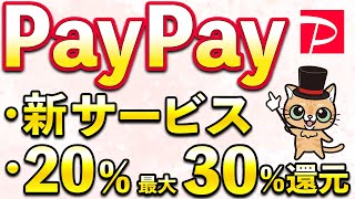 PayPay新サービス＆20％・30還元キャンペーン他11月お得まとめ [upl. by Nymassej]