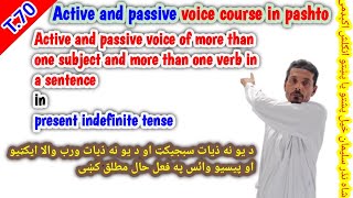 Active and passive voice of more than one subject and more than one verb in a sentence in P I T [upl. by Iaria]