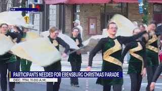 Participants wanted for annual Ebensburg Christmas parade [upl. by Marena277]