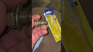 Tap threads into oil pan repair quick and easy one [upl. by Amhsirak]