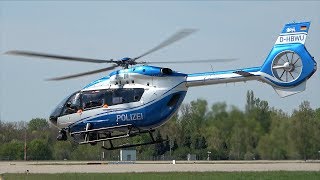 4K H145 Polizei Baden Württemberg DHBWU Take Off  FKB [upl. by Ahsata996]