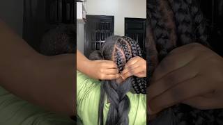 How to feed in braids  Watch the full tutorial on my channel💕 shorts [upl. by Tnarud]