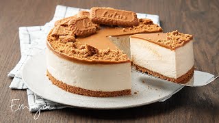 NoBake NoGelatine Lotus Biscoff Cheesecake  Emojoie [upl. by Carolle]