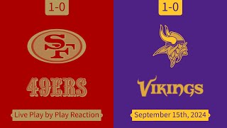 49ers vs Vikings Live play by play reaction [upl. by Erikson]