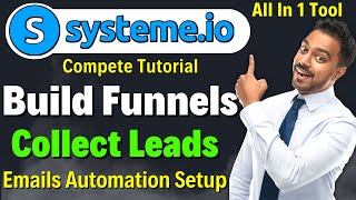 Systemeio Complete Tutorial In HINDI 2024  Build Funnels  Collect Leads  Emails Automation Setup [upl. by Roby195]