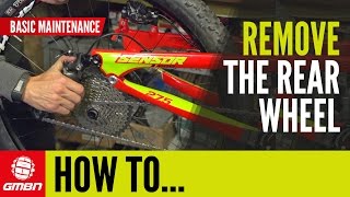 How To Remove The Rear Wheel On Your Mountain Bike  Basic MTB Maintenance [upl. by Yoo373]