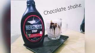 How to Make Hersheys Chocolate Milk ShakeChocolate Shake [upl. by Aleekahs]