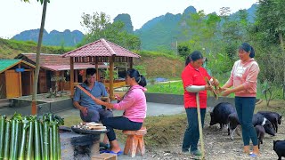 Together Welcome winter by the fire Grill delicious sticky rice and share with beloved family [upl. by Nev]