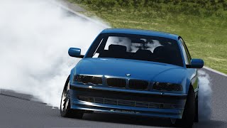 BMW E38 ALPINA TURBO DRIFT  SLOVAKIA RING  ASSETTO CORSA [upl. by Adnirem]