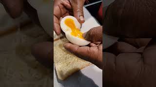 Half Boil 😍 Egg Sandwish streetfood food [upl. by Adyahs]