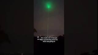 UNKNOWN GREEN LASERS IN THE SKY greenlaser skywatcher strangerthings shortvideo secret mystery [upl. by Wallis400]