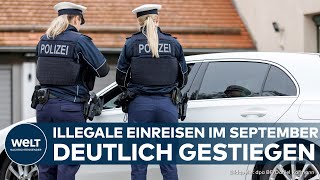 ILLEGALE MIGRATION Bundespolizei registriert im September deutlich mehr unerlaubte Einreisen [upl. by Iharas]