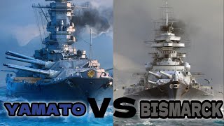 Yamato vs Bismarck Clash of WWII Battleship Titans [upl. by Ailel]