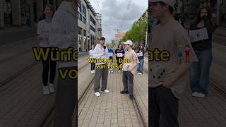 Würfel dein Date 👩🏼‍🤝‍👨🏻🎲 10€ oder Date 😂 straßenumfrage würfel shorts [upl. by Irved]