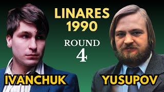 Vassily Ivanchuk vs Artur Yusupov  Linares 1990  Round 4 [upl. by Sedecram]