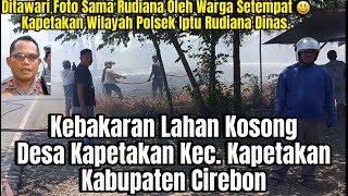 Kebakaran Lahan Kosong di Kapetakan Kabupaten Cirebon Warga dan Damkar Berhasil Padamkan Api [upl. by Tnecniv191]