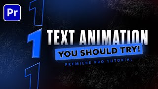 INSANE Text Animation  Premiere Pro Tutorial [upl. by Ytsirhc37]