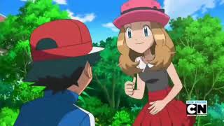 ash meets serena for the first time in pokemon xy cute moments part 2 [upl. by Gylys]