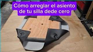 Tapicería para aficionados Como reparar tu SILLA DE COMEDEDOR [upl. by Mcnalley108]