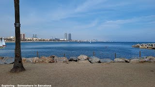 Barcelona  Barcelona Beaches  Playas de Barcelona 4K  032024 [upl. by Nyrahtak]