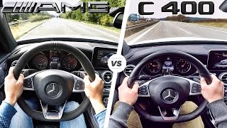 Mercedes C63 AMG vs C400 GAD ACCELERATION amp TOP SPEED 0250 kmh Autobahn POV DRIVE by AutoTopNL [upl. by Ainegue573]