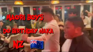 Maori Boys Do the Birthday HAKA New Zealand 🇳🇿 [upl. by Frederique]