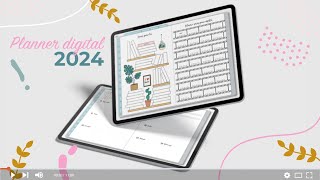 Planner Digital 2024 [upl. by Arakihc]