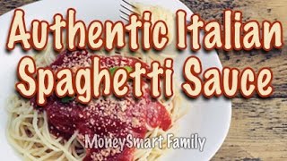 How to make authentic Italian spaghetti sauce gravy from scratch [upl. by Gabriellia]