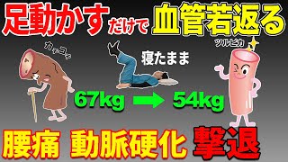 【騙されたと思って3分足動かすだけ】みるみる勝手に血管が若返って中性脂肪も減って動脈硬化を撃退！腰痛・坐骨神経痛・脊柱管狭窄症も改善！お腹の脂肪も取れてお腹痩せもできた！ [upl. by Ardnik]