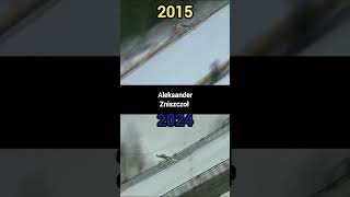 Aleksander Zniszczoł 2015 vs 2024 skijump skijumpingfamily skijumping zniszczoł eurosport ski [upl. by Turpin]