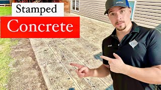 Barn board stamped concrete [upl. by Sivart591]