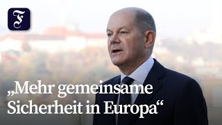 Scholz nach USWahl „Europa steht vor großen Herausforderungen“ [upl. by Evin]