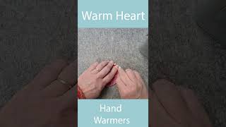 Heart Shaped Hand Warmers sewing with scraps [upl. by Innoc]