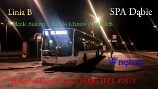 WNĘTRZE Linia B Szczecin Osiedle Bukowe  Rondo Ułanów Podolskich MB Citaro O530G II FL 2071 [upl. by Bernadine]