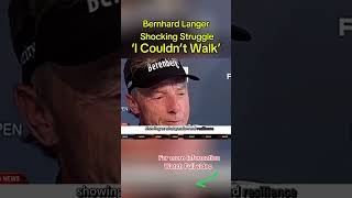 Bernhard Langers Shocking Struggle  ‘I Couldn’t Walk’ golf injuryupdate fyp 10million sports [upl. by Louth]